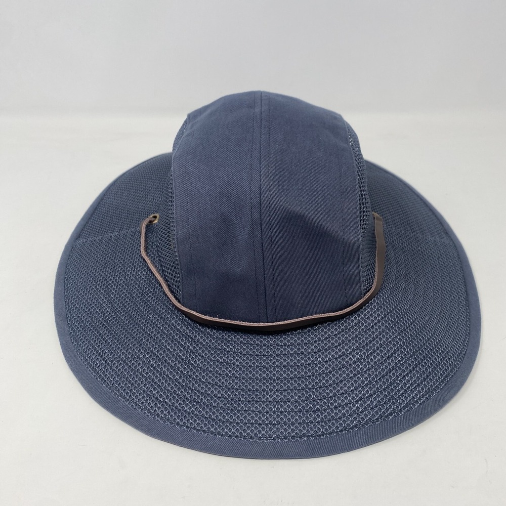 Duluth Trading Hat Safari Sun Outdoors Bucket Hat Blue Unisex Size Small